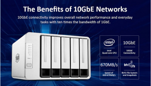 A Intel Quad-core High-Speed 5-Bay NAS feat. 10GbE LANfor Only $599.99
