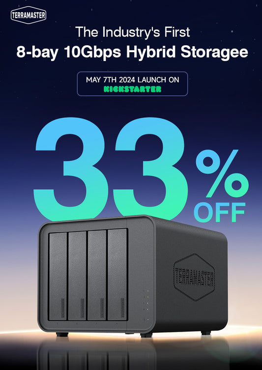 TerraMaster Launches the Industry’s First 8bay 10Gbps Hybrid Storage with an Early Bird 33% Discount