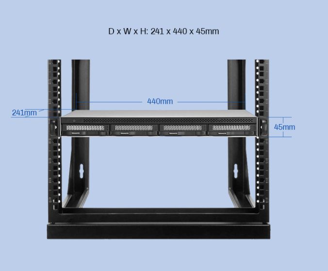 D4-320U 4-Bay Rack-Mounted Hard Drive Enclosure