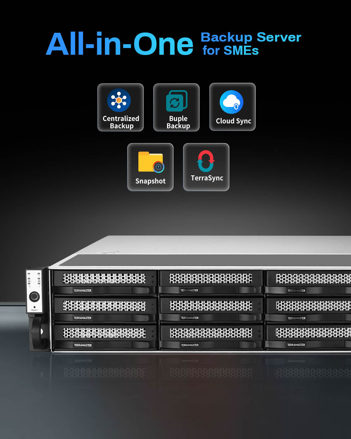 TERRAMASTER U12-500 Plus NAS Storage - 12Bay Core i7 1255U 10-Cores 12-Threads CPU, 16GB DDR5 RAM, Dual 10GbE Ports, 2U Rack Mount Network Attached Storage Peak Performance for Business (Diskless)