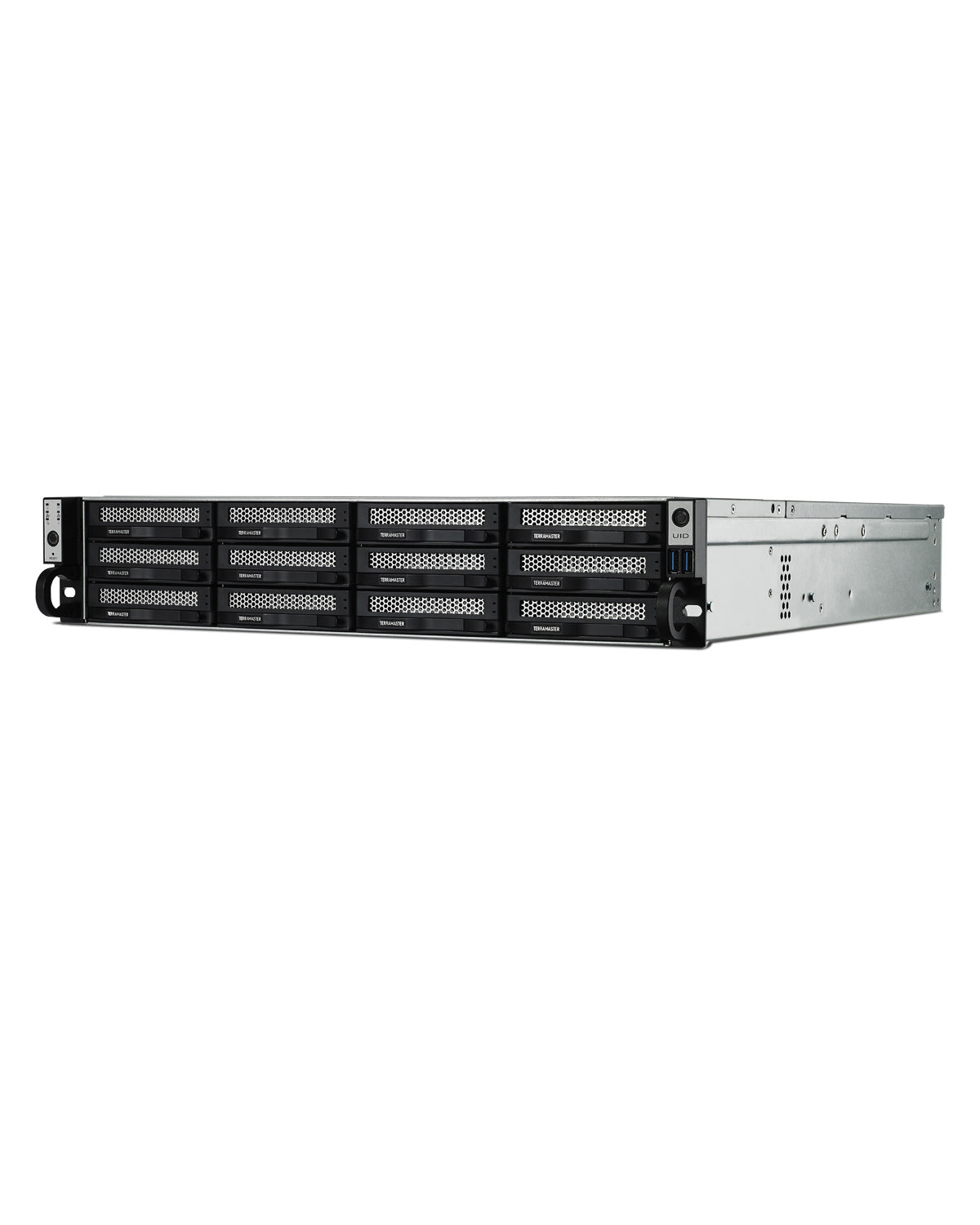 TERRAMASTER U12-500 Plus NAS Storage - 12Bay Core i7 1255U 10-Cores 12-Threads CPU, 16GB DDR5 RAM, Dual 10GbE Ports, 2U Rack Mount Network Attached Storage Peak Performance for Business (Diskless)