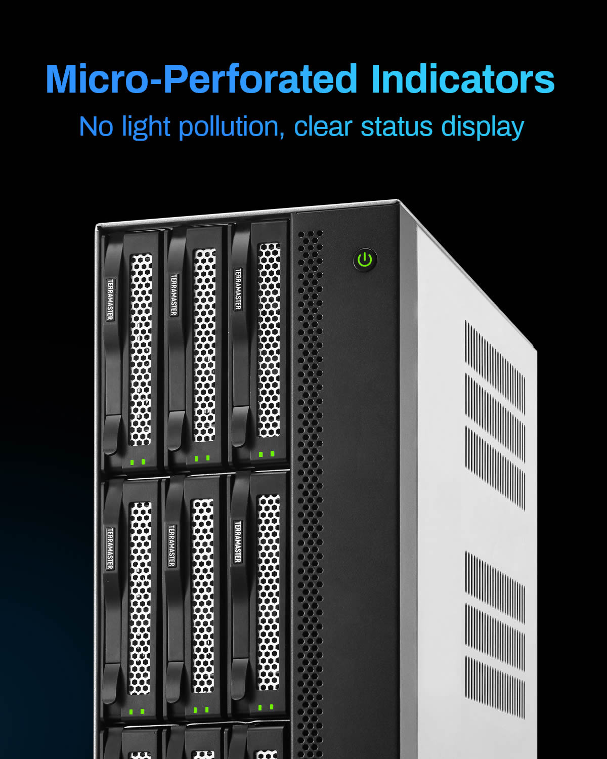 TERRAMASTER T9-500 Pro NAS Storage - 9Bay Core i7 1255U 10-Cores 12-Threads CPU, 16GB DDR5 RAM, Dual 10GbE Ports, Network Attached Storage Peak Performance for Business (Diskless)