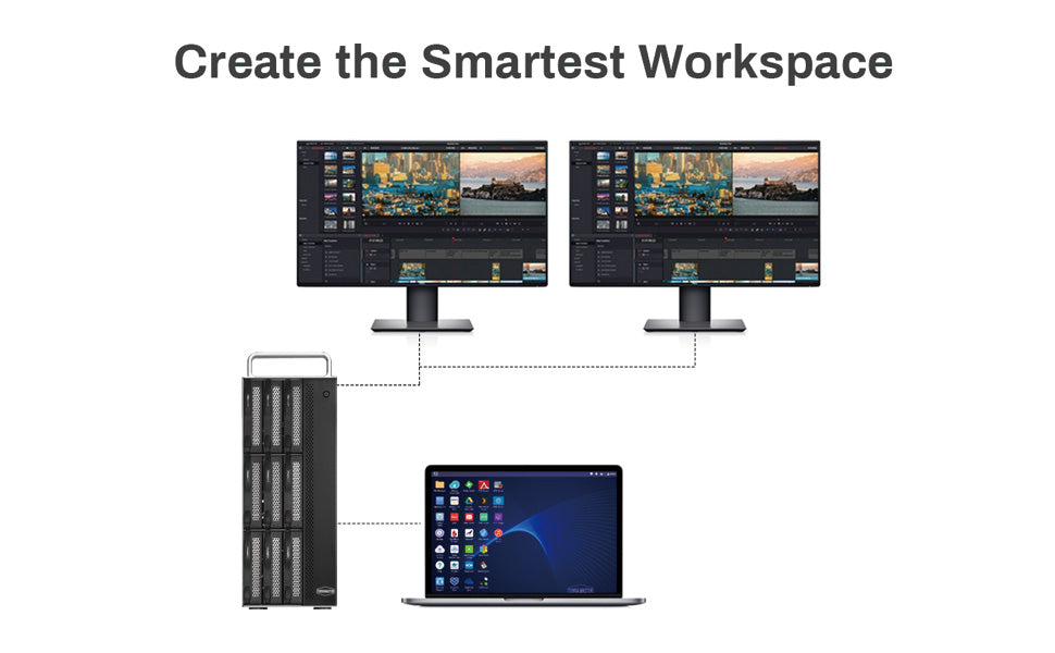 TERRAMASTER D8-332 8ベイ Thunderbolt 3 RAID ストレージ 最もコンパクトなプロフェッショナルグレードの 8ベイタワー Thunderbolt3 ハードウェア RAID エンクロージャ RAID 0/1/5/10/JBOD をサポート 外付けハードドライブ RAID ストレージ (ディスクレス)