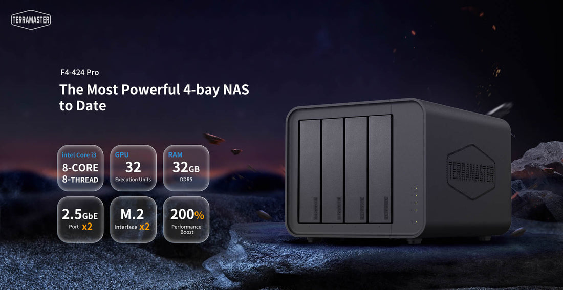 TerraMaster Launches the Most Powerful 4-bay NAS F4-424 Pro   to Create the Best All-Around NAS