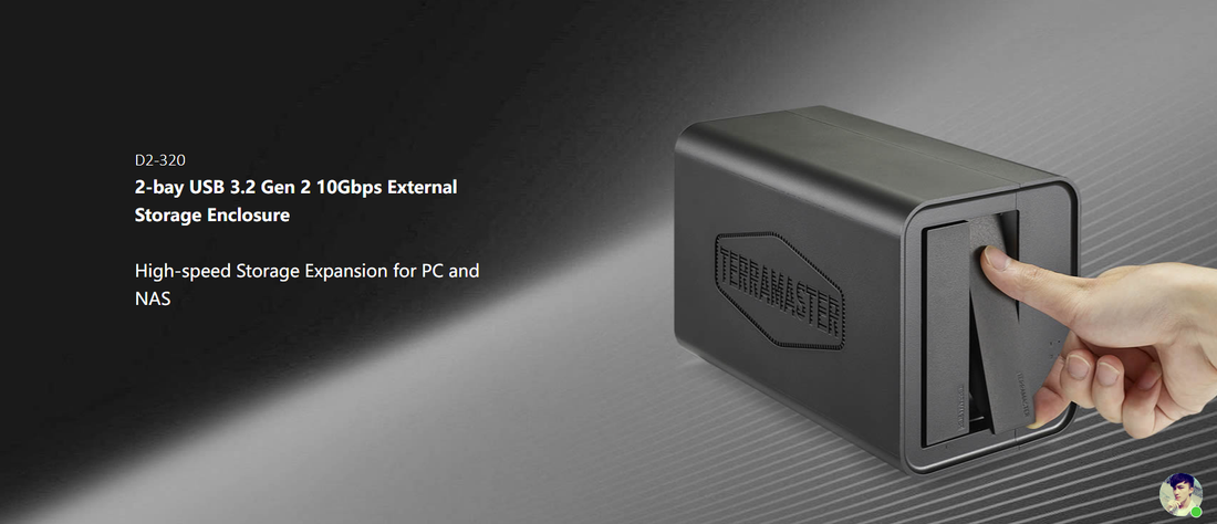TerraMaster Launches 2-bay D2-320 with USB3.2 10Gbps  New Design for Storage Expansion of PC and NAS