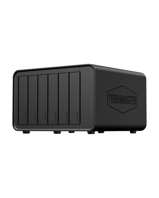 TERRAMASTER F6-424 NAS Storage 6Bay – N95 Quad-Core CPU, 8GB DDR5 RAM, Dual 2.5GbE Ports, Network Attached Storage with High Performance (Diskless)