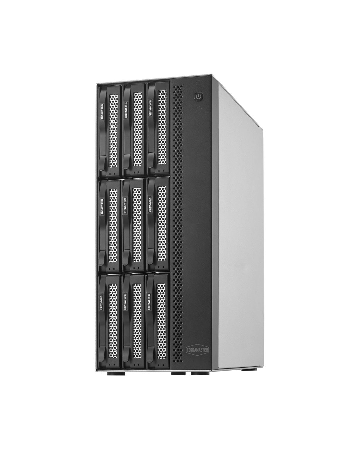 TERRAMASTER T9-450 9Bay 10Gb NAS Storage - High Speed Network Attached Storage with Intel Quad-core CPU, 8GB DDR4, Dual SFP+ 10GbE Interfaces, Dual 2.5GbE Ports, NAS Server (Diskless)