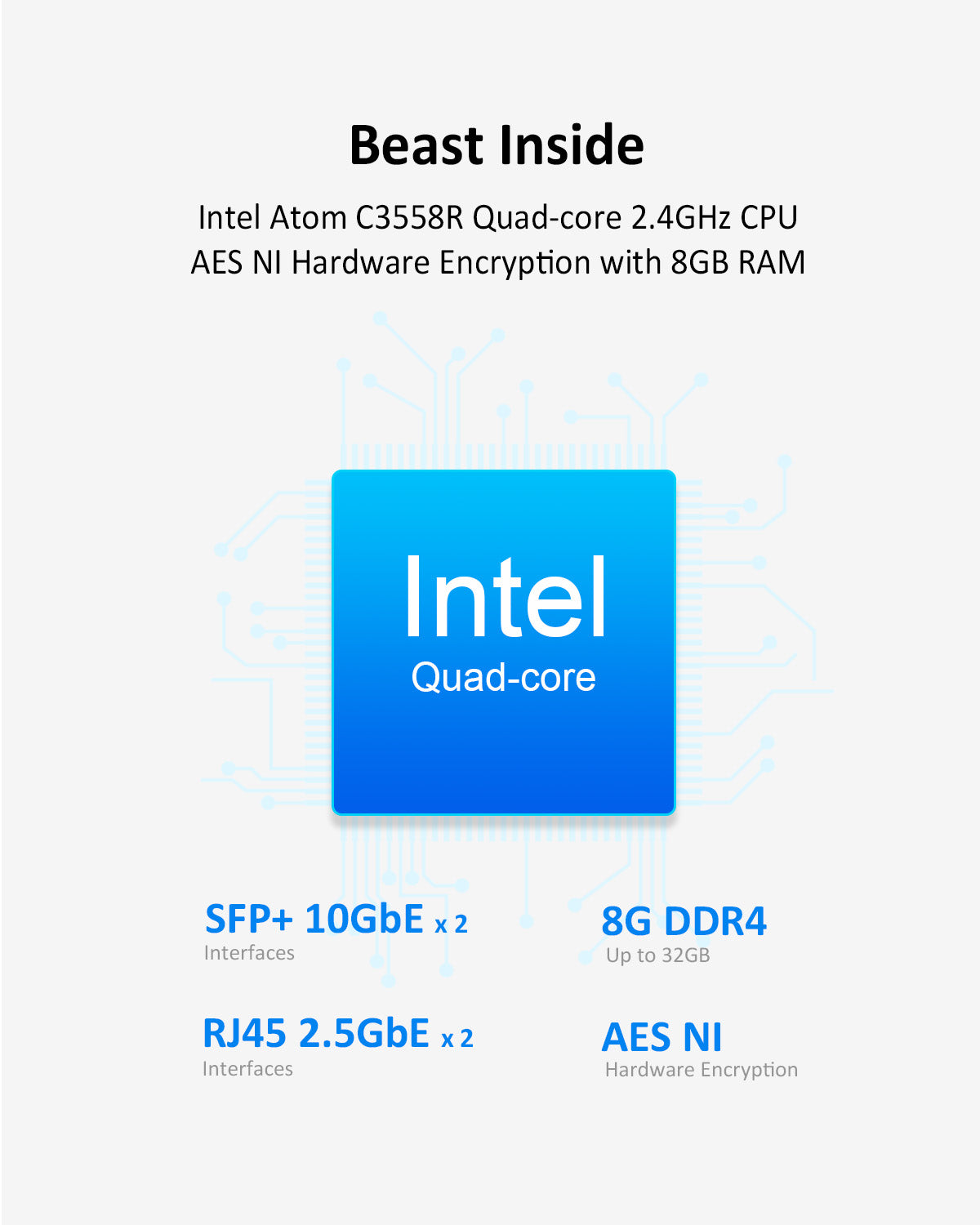 TERRAMASTER T9-450 9Bay 10Gb NAS Storage - High Speed Network Attached Storage with Intel Quad-core CPU, 8GB DDR4, Dual SFP+ 10GbE Interfaces, Dual 2.5GbE Ports, NAS Server (Diskless)