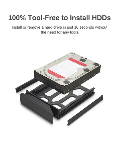 D8 하이브리드 HDD NVMe 인클로저 USB 3.2 Gen 2 10Gbps