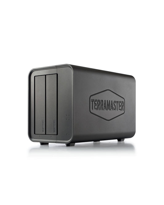 TERRAMASTER F2-212 2Bay NAS - Quad Core 1GB RAM DDR4 Personal Private Cloud Network Attached Storage (Diskless)