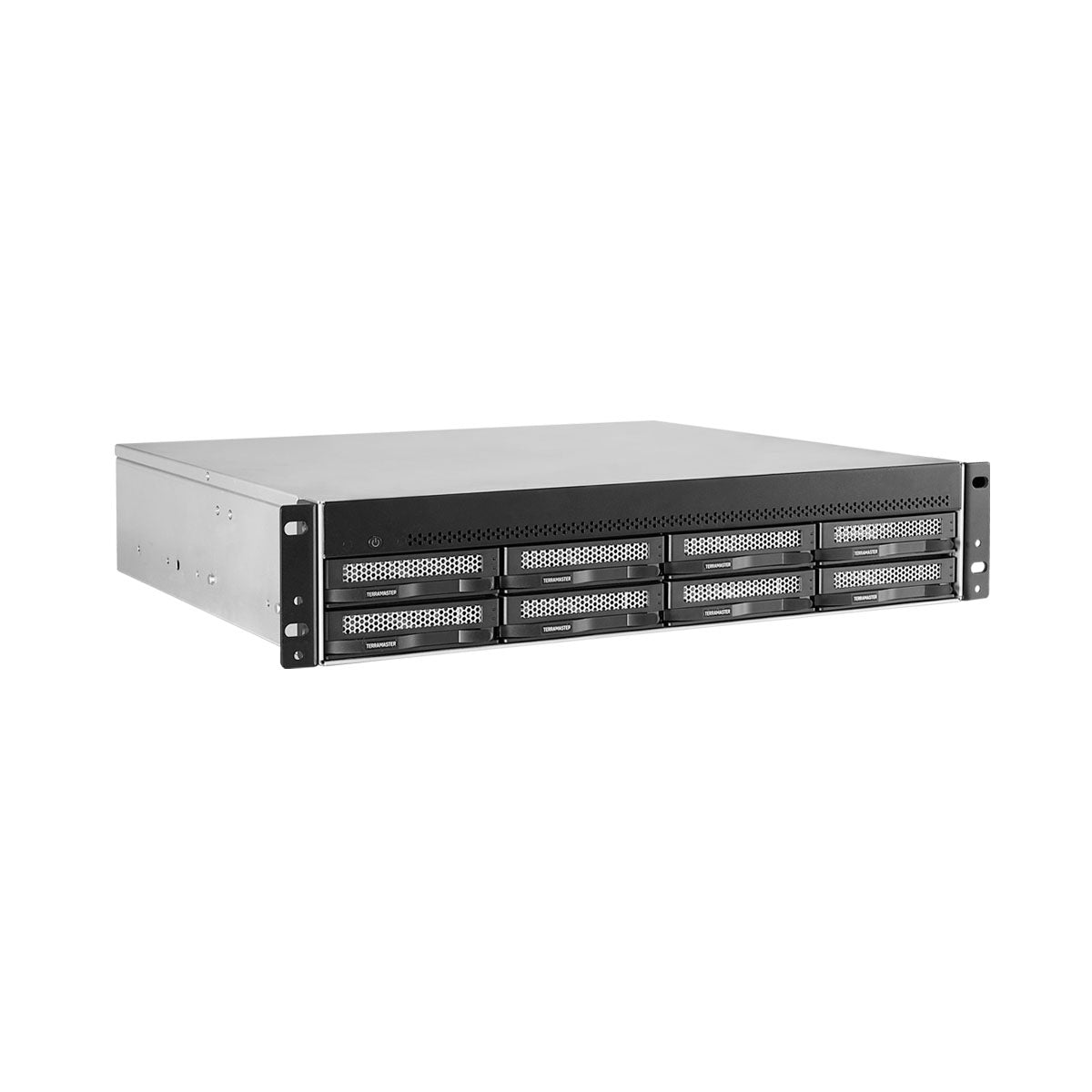 TERRAMASTER U8-450 8-bay Short Depth Rackmount NAS – Intel Quad-core CPU, 8GB DDR4, Dual SFP+ 10GbE Ports , Dual 2.5GbE Ports (Diskless)