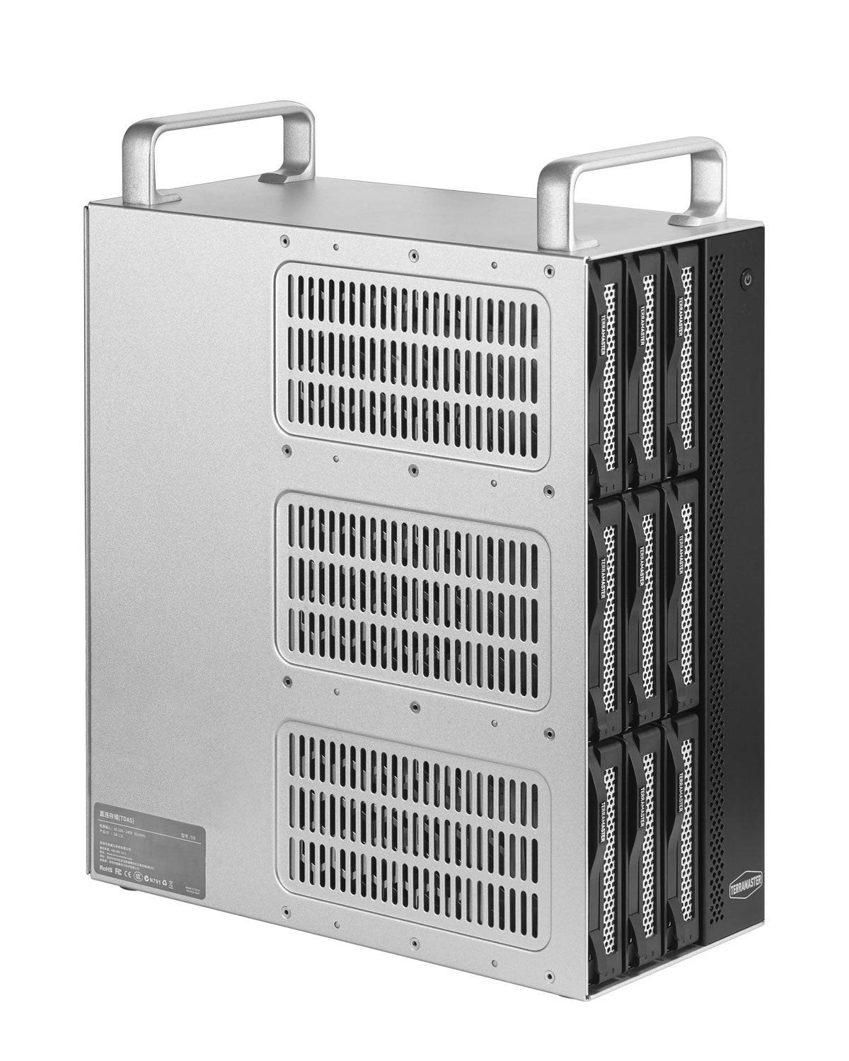 TERRAMASTER D8-332 8bay Thunderbolt 3 RAID Storage Most Compact Professional-Grade 8-Bay Tower Thunderbolt3 Hardware RAID Enclosure Support RAID 0/1/5/10/JBOD External Hard Drive RAID Storage (Diskless)