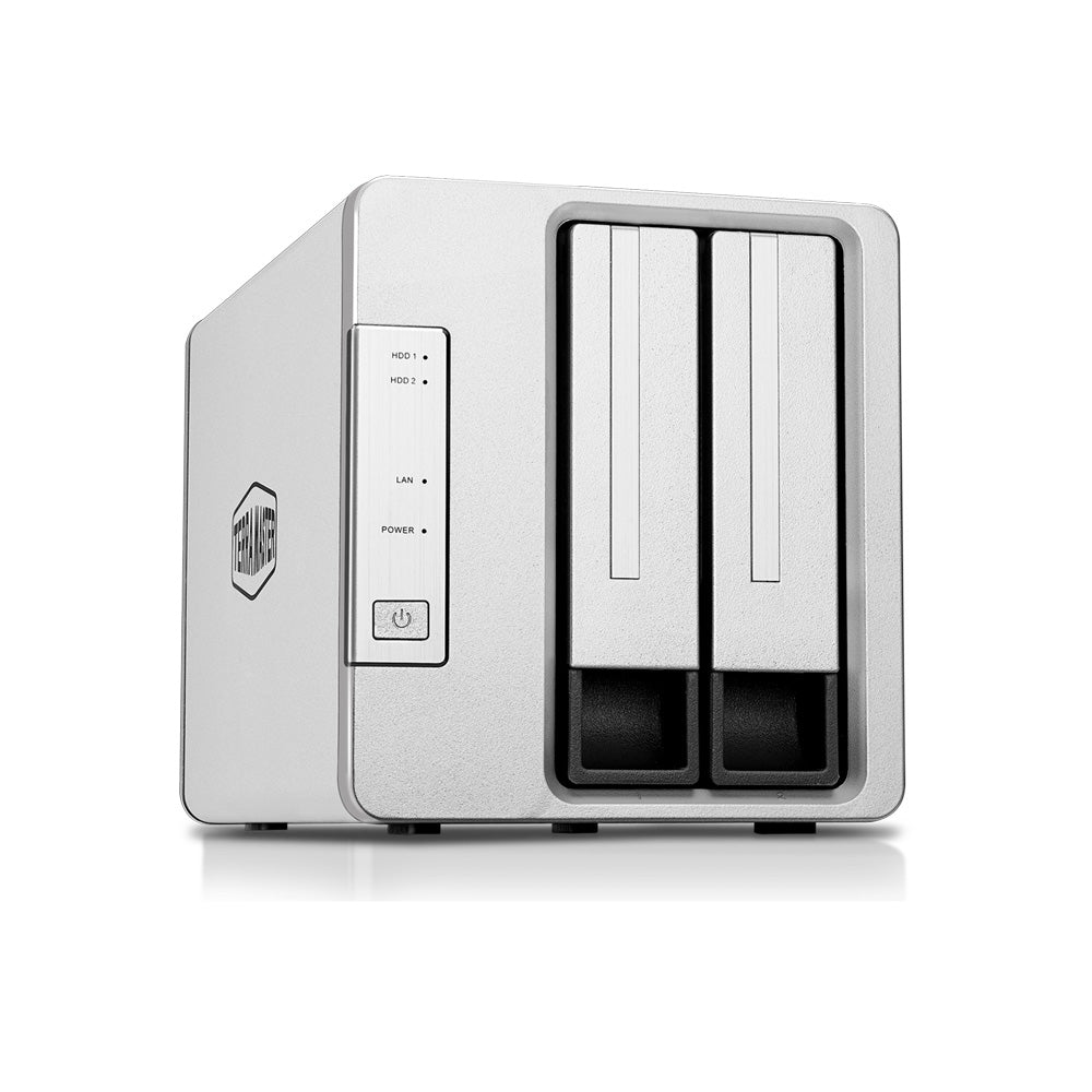 TerraMaster F2-221 NAS 2-Bay Cloud Storage Apollo J3355 Dual Core 2.0GHz Plex Media Server Network Storage (Diskless).