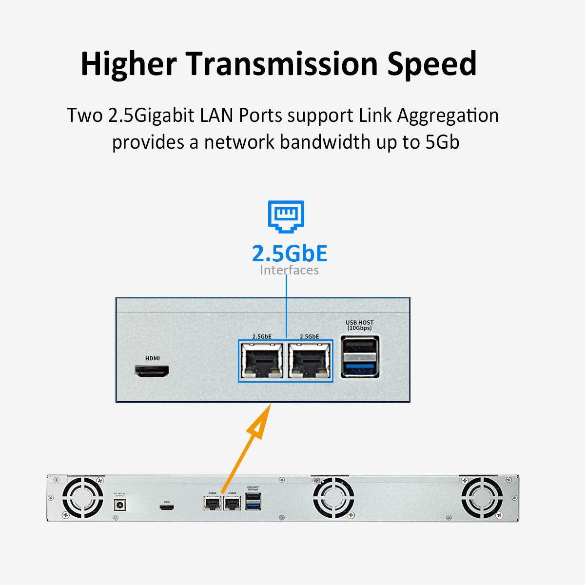 TerraMaster U4-423 4bay Short Depth Rackmount 2.GbE NAS Built